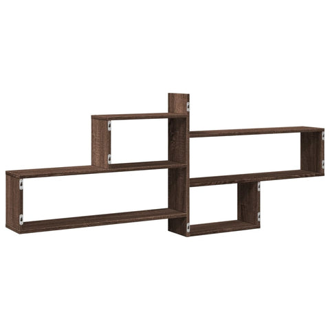 vidaXL Wall Shelf Brown Oak 167.5x18x68 cm Engineered Wood