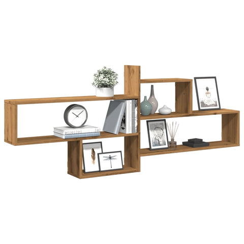 vidaXL Wall Shelf Artisian Oak 167.5x18x68 cm Engineered Wood