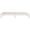 vidaXL Bed Frame without Mattress White 100x200 cm Solid Wood Pine