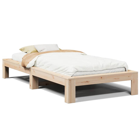 vidaXL Bed Frame without Mattress 90x200 cm Solid Wood Pine
