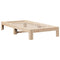 vidaXL Bed Frame without Mattress 90x190 cm Single Solid Wood Pine