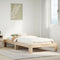 vidaXL Bed Frame without Mattress 90x190 cm Single Solid Wood Pine