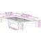 vidaXL Bed Frame without Mattress White 75x190 cm Small Single Solid Wood Pine