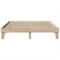 vidaXL Bed Frame without Mattress 200x200 cm Solid Wood Pine
