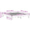 vidaXL Bed Frame without Mattress White 200x200 cm Solid Wood Pine