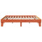 vidaXL Bed Frame without Mattress Wax Brown 200x200 cm Solid Wood Pine