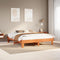 vidaXL Bed Frame without Mattress Wax Brown 180x200 cm Super King Solid Wood Pine