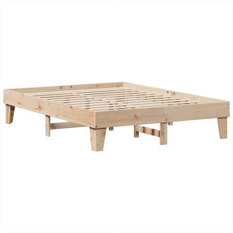 vidaXL Bed Frame without Mattress 140x200 cm Solid Wood Pine