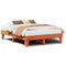vidaXL Bed Frame without Mattress Wax Brown 140x200 cm Solid Wood Pine