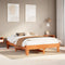 vidaXL Bed Frame without Mattress Wax Brown 140x200 cm Solid Wood Pine