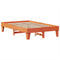 vidaXL Bed Frame without Mattress Wax Brown 120x200 cm Solid Wood Pine