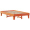 vidaXL Bed Frame without Mattress Wax Brown 120x200 cm Solid Wood Pine