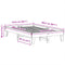 vidaXL Bed Frame without Mattress Wax Brown 120x200 cm Solid Wood Pine