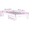 vidaXL Bed Frame without Mattress 100x200 cm Solid Wood Pine