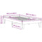 vidaXL Bed Frame without Mattress White 100x200 cm Solid Wood Pine