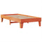 vidaXL Bed Frame without Mattress Wax Brown 100x200 cm Solid Wood Pine