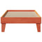 vidaXL Bed Frame without Mattress Wax Brown 100x200 cm Solid Wood Pine
