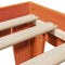 vidaXL Bed Frame without Mattress Wax Brown 100x200 cm Solid Wood Pine