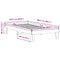 vidaXL Bed Frame without Mattress Wax Brown 100x200 cm Solid Wood Pine