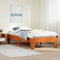 vidaXL Bed Frame without Mattress Wax Brown 100x200 cm Solid Wood Pine