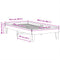 vidaXL Bed Frame without Mattress Wax Brown 90x200 cm Solid Wood Pine