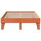 vidaXL Bed Frame without Mattress Wax Brown 135x190 cm Double Solid Wood Pine