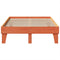 vidaXL Bed Frame without Mattress Wax Brown 120x190 cm Small Double Solid Wood Pine
