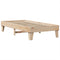 vidaXL Bed Frame without Mattress 75x190 cm Small Single Solid Wood Pine
