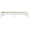 vidaXL Bed Frame without Mattress White 75x190 cm Small Single Solid Wood Pine