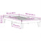 vidaXL Bed Frame without Mattress White 75x190 cm Small Single Solid Wood Pine