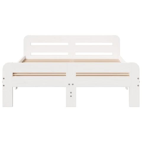 vidaXL Bed Frame without Mattress White 180x200 cm Super King Size Solid Wood Pine