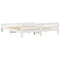 vidaXL Bed Frame without Mattress White 180x200 cm Super King Size Solid Wood Pine