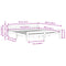 vidaXL Bed Frame without Mattress White 180x200 cm Super King Size Solid Wood Pine