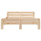 vidaXL Bed Frame without Mattress 160x200 cm Solid Wood Pine