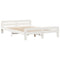 vidaXL Bed Frame without Mattress White 160x200 cm Solid Wood Pine