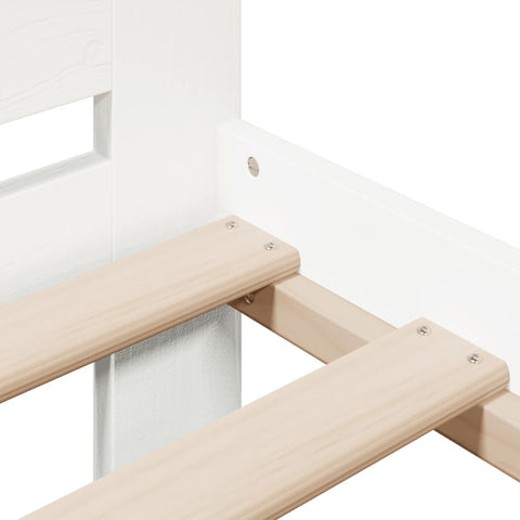 vidaXL Bed Frame without Mattress White 160x200 cm Solid Wood Pine