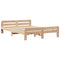 vidaXL Bed Frame without Mattress 150x200 cm King Size Solid Wood Pine