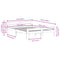 vidaXL Bed Frame without Mattress 150x200 cm King Size Solid Wood Pine