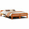 vidaXL Bed Frame without Mattress Wax Brown 140x200 cm Solid Wood Pine