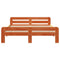 vidaXL Bed Frame without Mattress Wax Brown 140x200 cm Solid Wood Pine