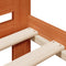 vidaXL Bed Frame without Mattress Wax Brown 140x200 cm Solid Wood Pine
