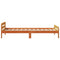 vidaXL Bed Frame without Mattress Wax Brown 90x200 cm Solid Wood Pine