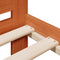 vidaXL Bed Frame without Mattress Wax Brown 90x200 cm Solid Wood Pine