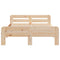 vidaXL Bed Frame without Mattress 135x190 cm Double Solid Wood Pine