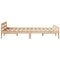 vidaXL Bed Frame without Mattress 135x190 cm Double Solid Wood Pine