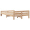 vidaXL Bed Frame without Mattress 135x190 cm Double Solid Wood Pine