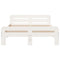 vidaXL Bed Frame without Mattress White 120x190 cm Small Double Solid Wood Pine