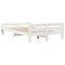 vidaXL Bed Frame without Mattress White 120x190 cm Small Double Solid Wood Pine