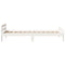 vidaXL Bed Frame without Mattress White 75x190 cm Small Single Solid Wood Pine