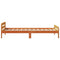 vidaXL Bed Frame without Mattress Wax Brown 75x190 cm Small Single Solid Wood Pine